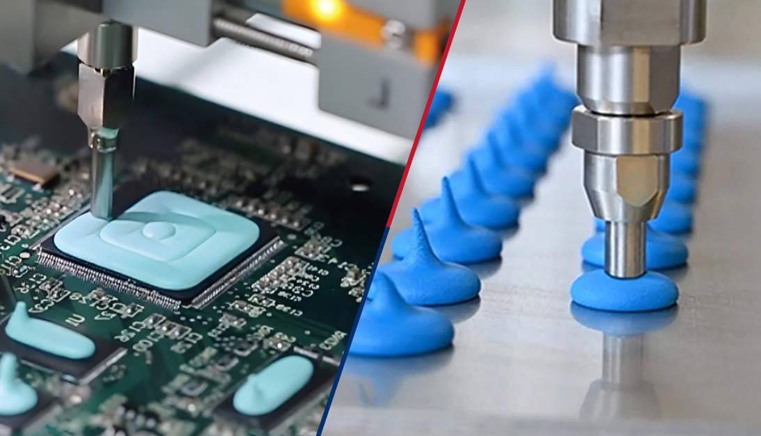 Two-component thermal conductive silicone gel